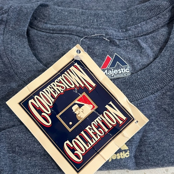 Majestic Blue Men New York Yankees Tee MLB Short Sleeve Size Large - Picture 8 of 10